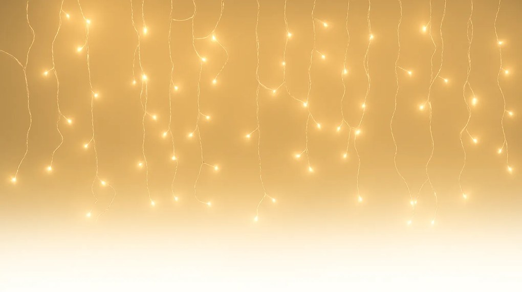 Vianočné svetielka LED záclona FLASH teplá biela 1000 LED