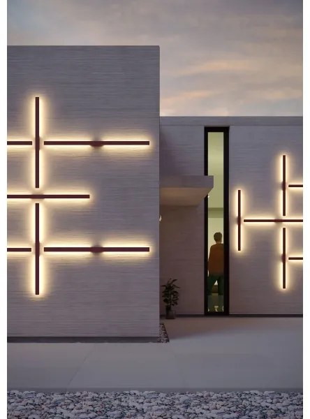 Redo 90622 -LED Vonkajšie nástenné svietidlo REFLEXA LED/20W/230V 3000K IP54 hnedá