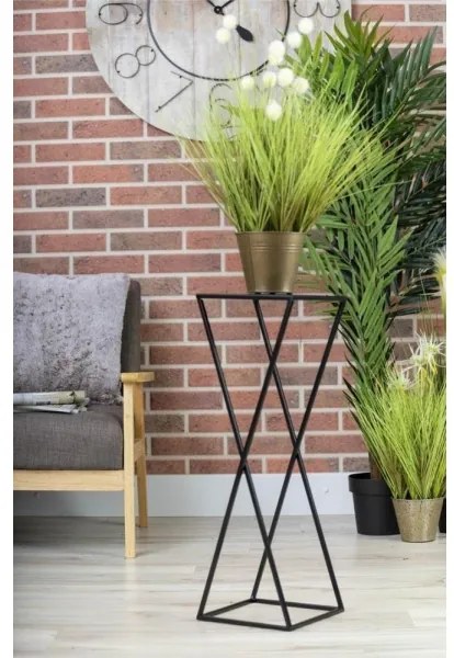 Stojan na kvety 70x24 čierna