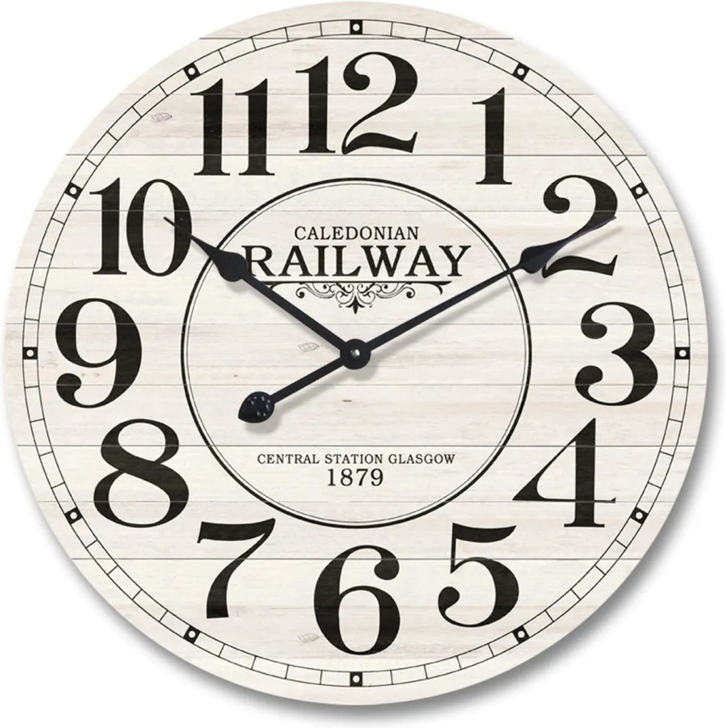 Hodiny nástenné motív RAILWAY 29 cm