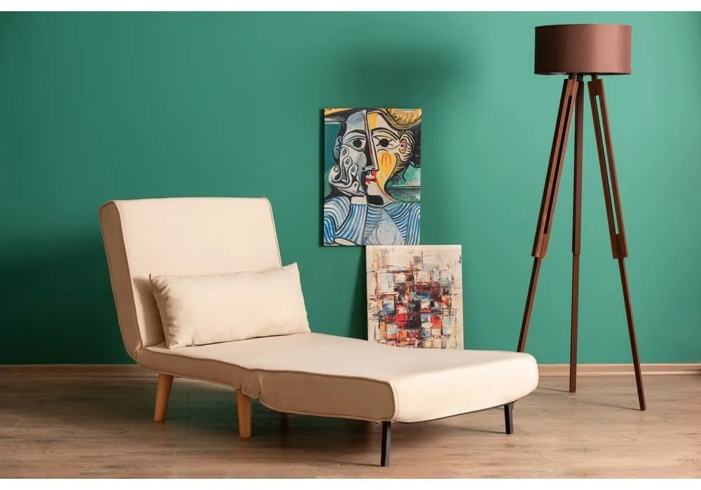 Krémové kreslo Folde – Artie