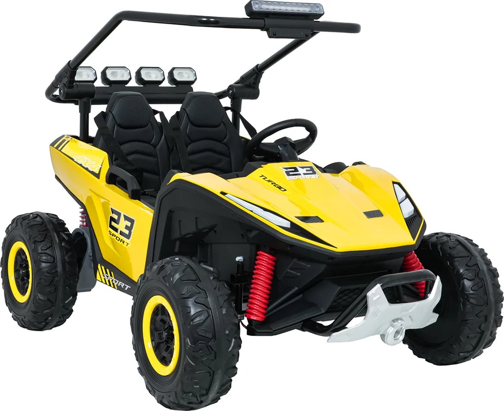 Ramiz Elektrická bugina TURBO 23 pre deti žltá