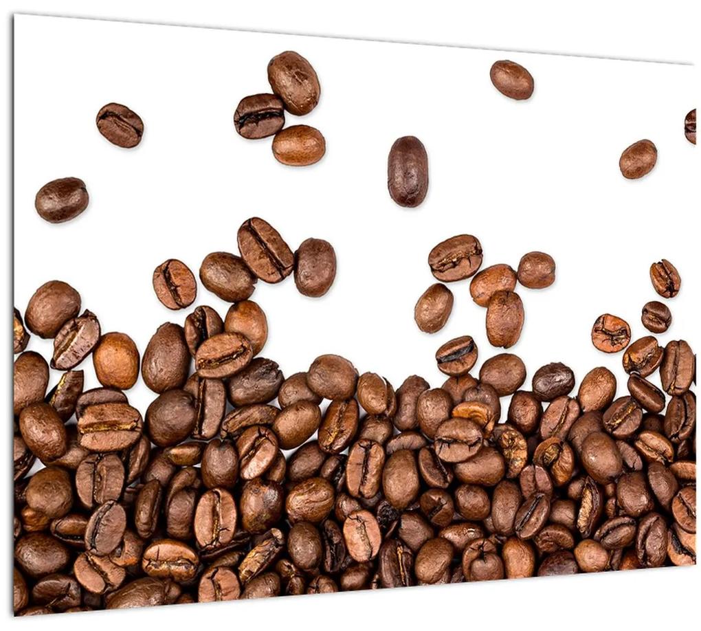 Sklenený obraz - Kávové zrná (70x50 cm)