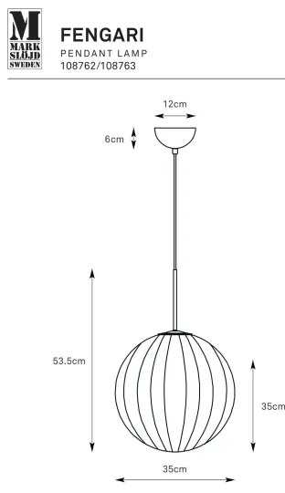 Markslöjd 108763 - Luster na lanku FENGARI 1xE14/40W/230V béžová