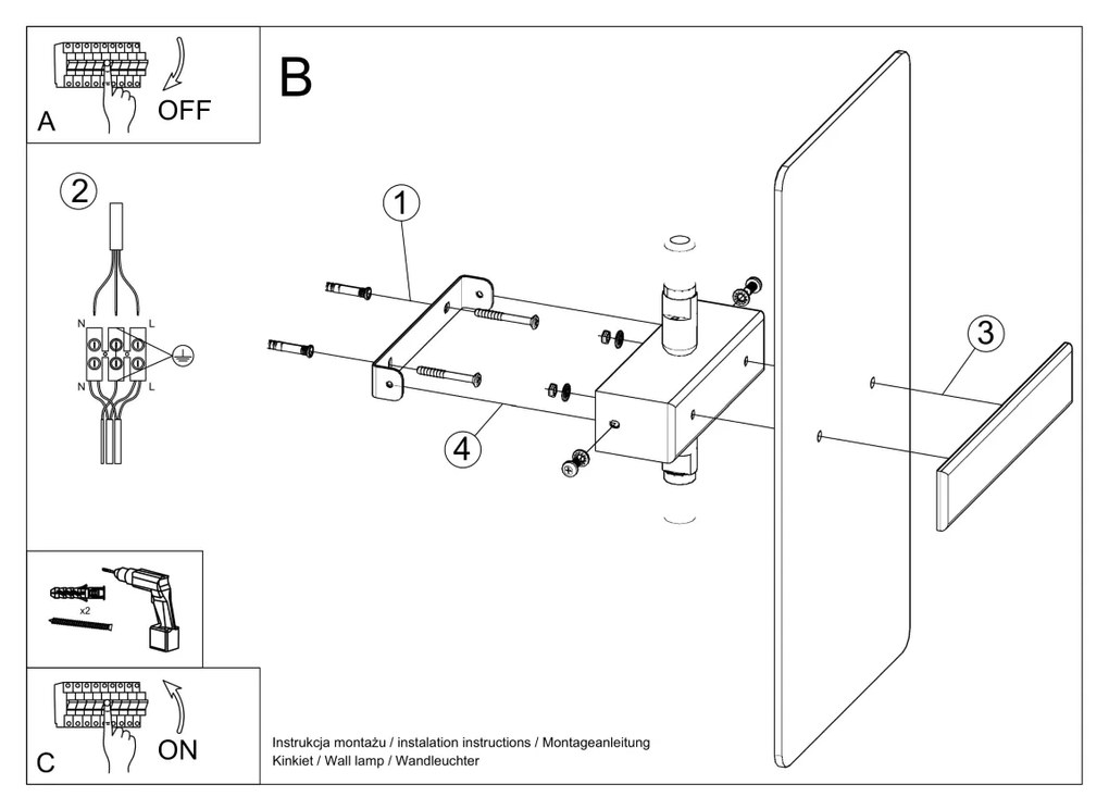 Sollux Lighting Nástenné svietidlo AZALIA