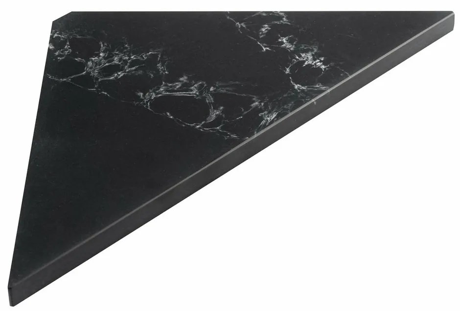 SAPHO AE200-0598 Abeline rohová polica rockstone 20 x 20 cm, black attica