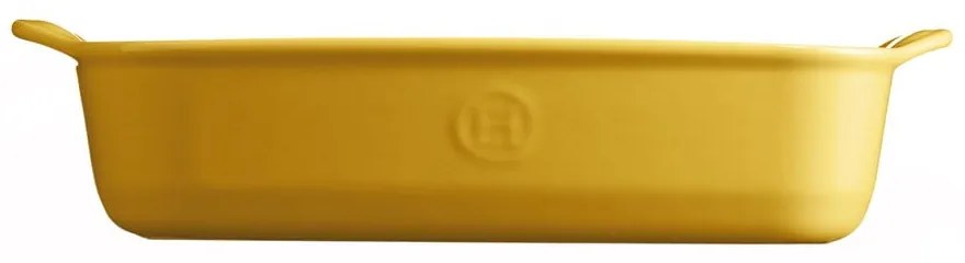 Žltá keramická obdĺžniková zapekacia misa Emile Henry Ultime, 29 × 19 cm