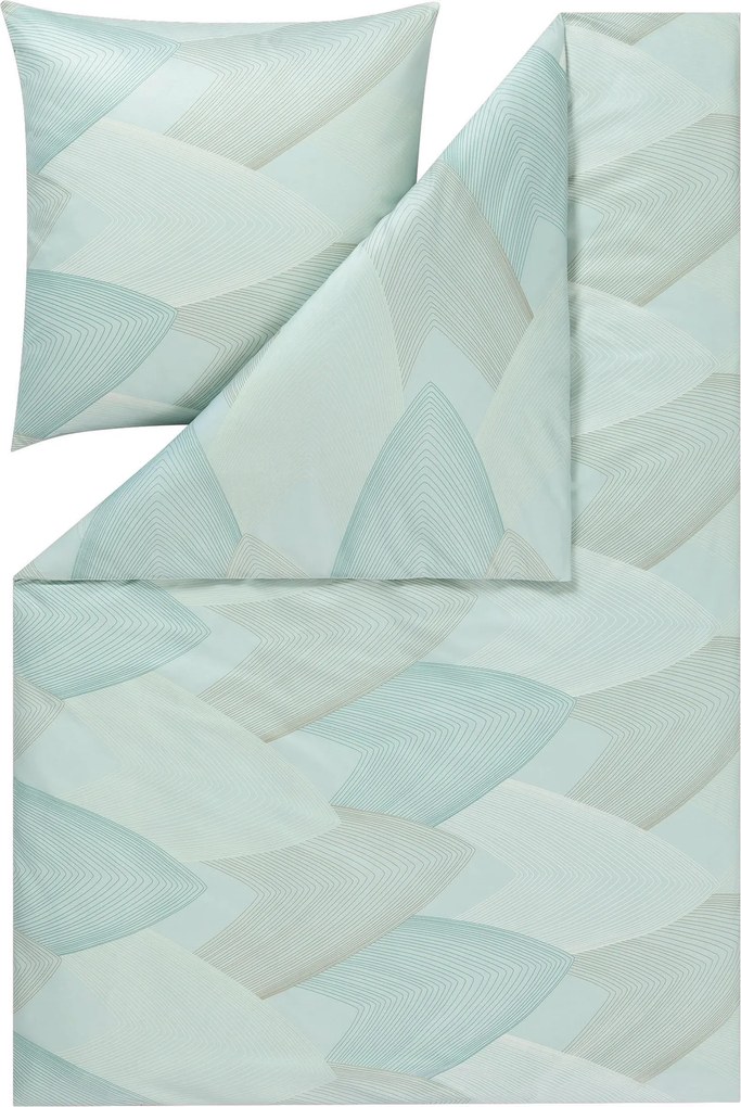 XXXLutz POSTEĽNÁ BIELIZEŇ, interlock džersej, mätovozelená, 140/200 cm Estella - Obliečky & plachty - 004142085301