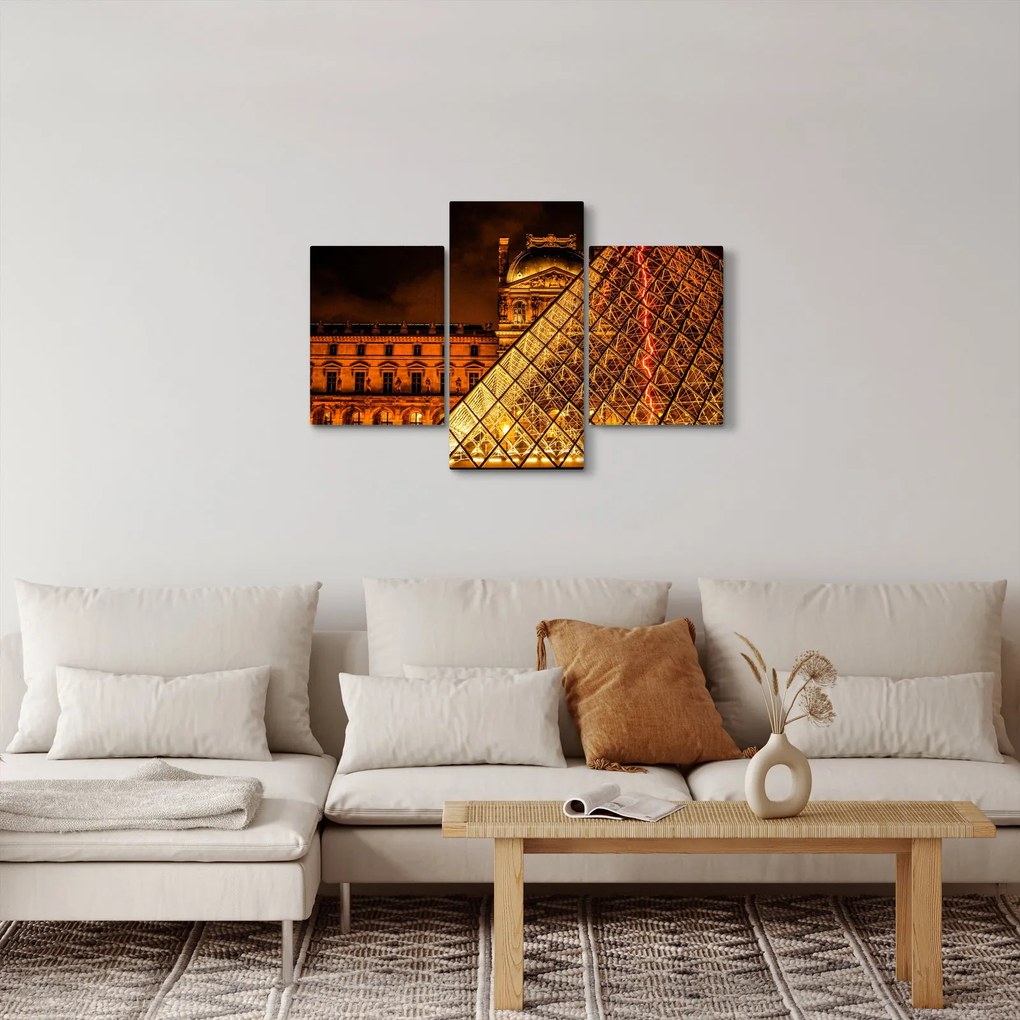 Obraz Louvre v Paríži (90x60 cm)