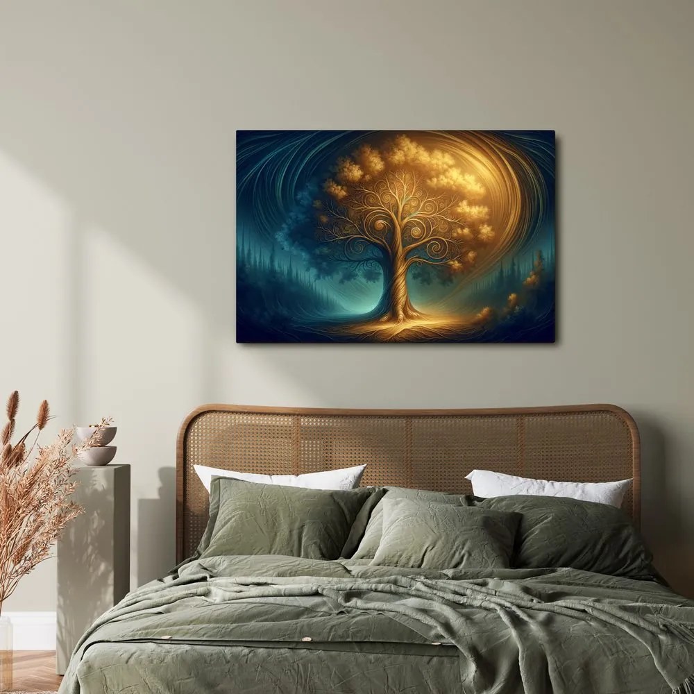 Obraz magický strom života v noci