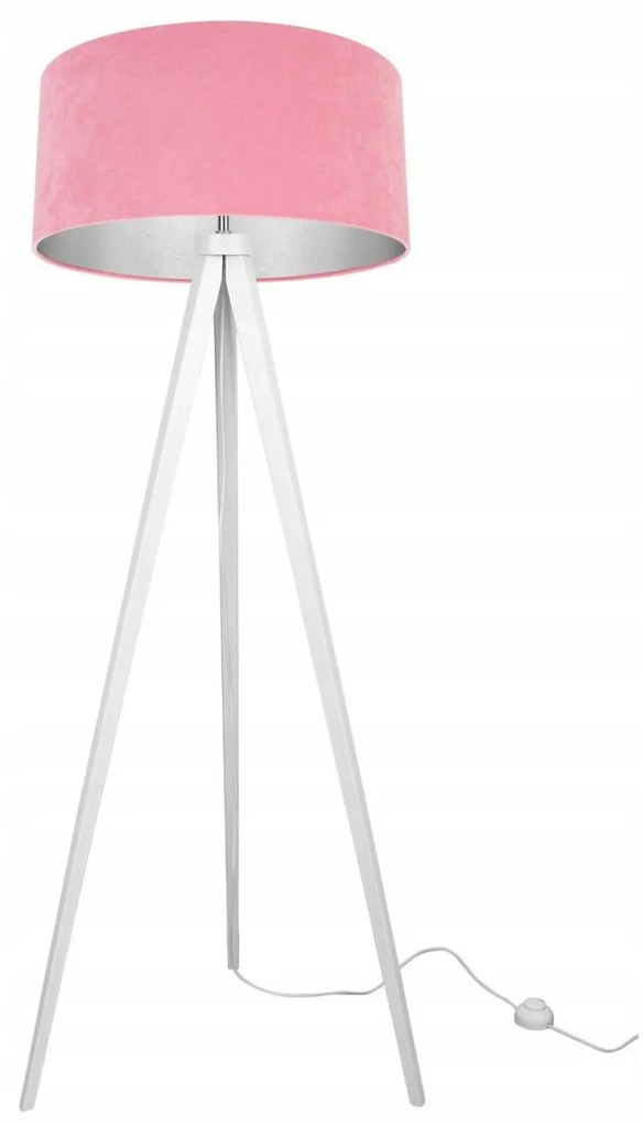 Podlahová lampa MEDIOLAN, 1x textilné tienidlo (výber z 10 farieb), (výber zo 6 farieb konštrukcie), CH