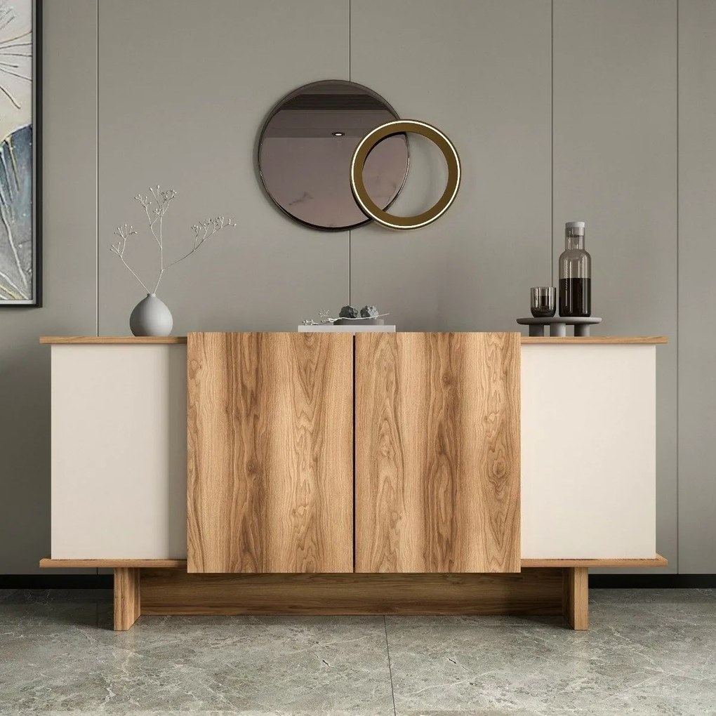 Skrinka Diana Sand and Walnut