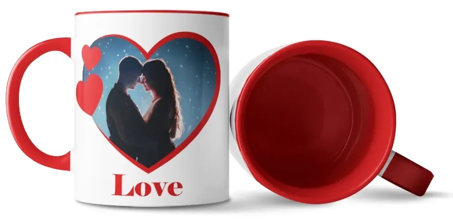 Sablio Hrnček s vlastnou potlačou, červeným vnútrom a uchom: 300 ml