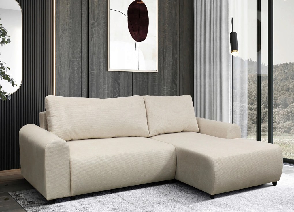XXXLutz ROHOVÁ SEDAČKA, textil, béžová MID.YOU - Sedačky - 001574005911