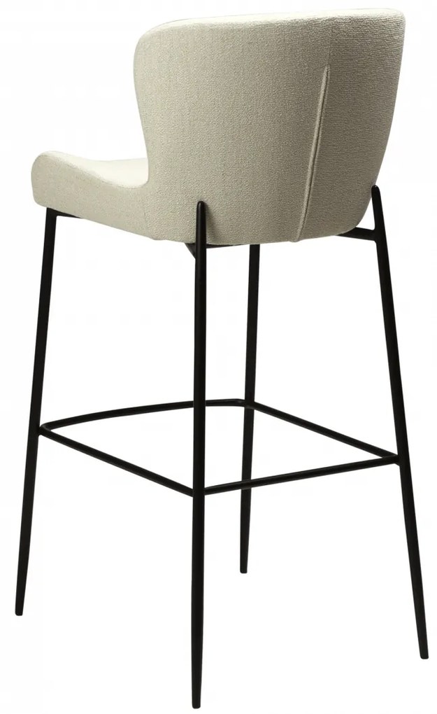 GLAM ČALÚNENÁ BAROVÁ STOLIČKA beige/black