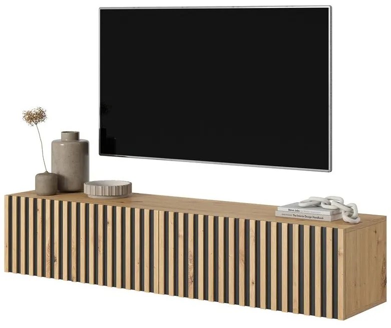 TV skrinka/stolík Tenessie 138  (dub artisan). Akcia -18%. Vlastná spoľahlivá doprava až k Vám domov. 1098791