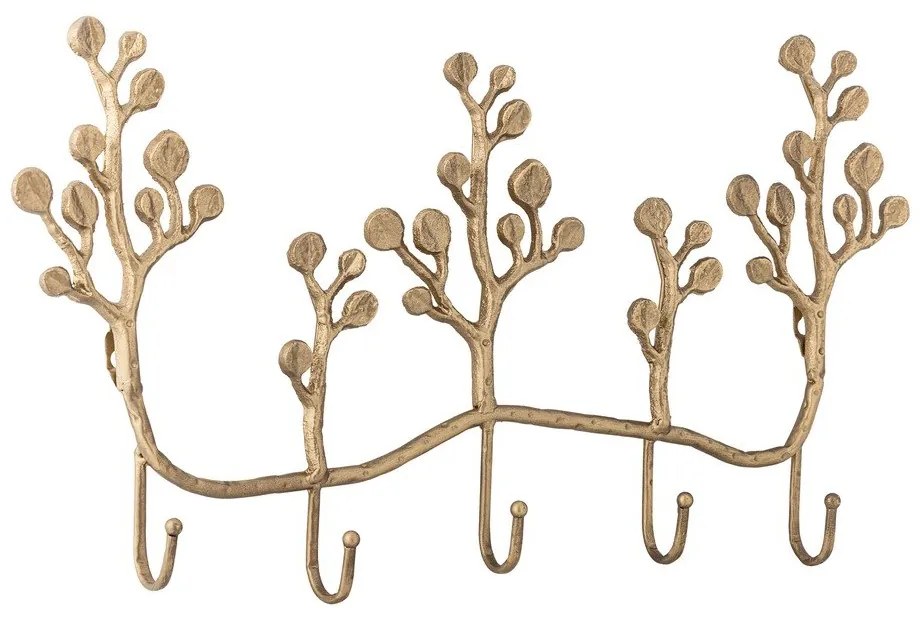 Kovový nástenný vešiak v zlatej farbe 57 cm Padova – Bloomingville