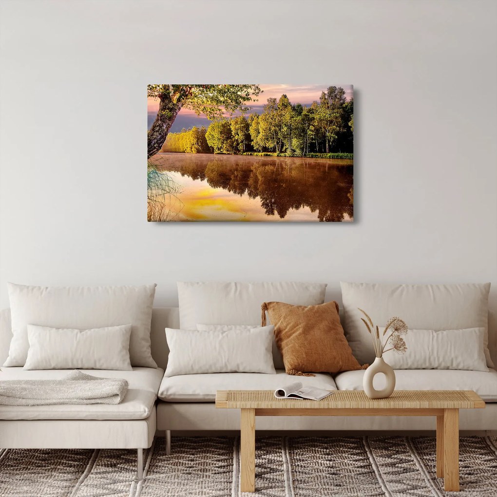 Obraz - Za riekou (90x60 cm)