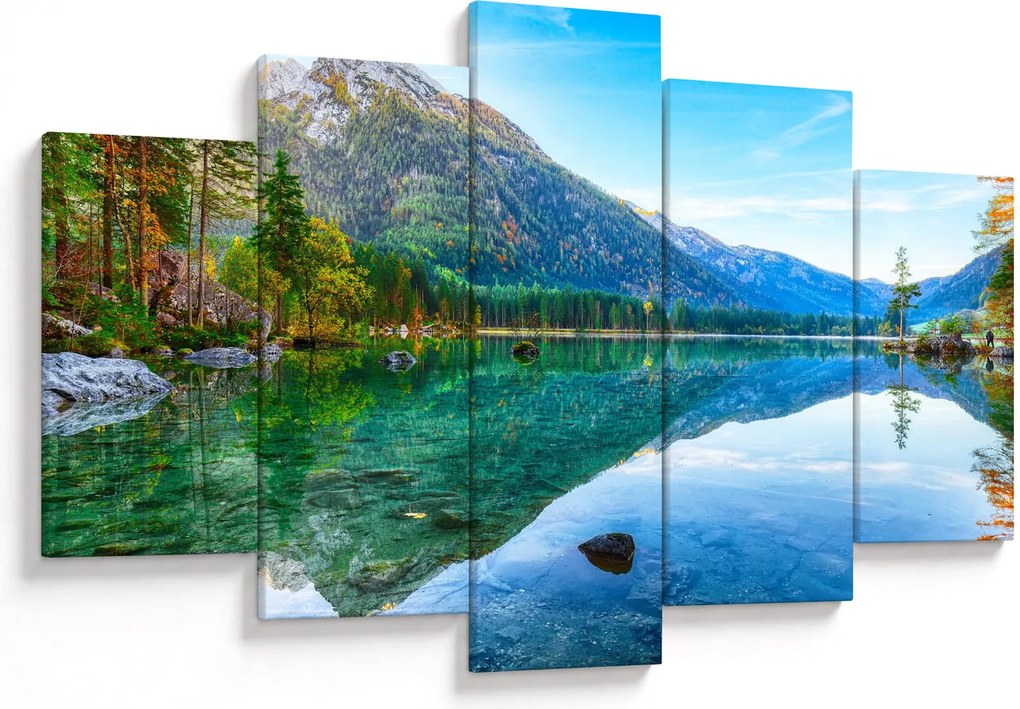 Obraz - Jazero Hintersee (150x105 cm)