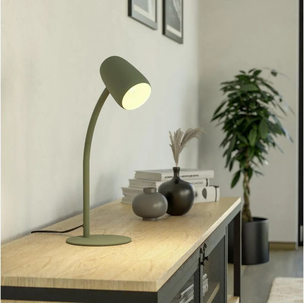 Eglo 901831 - Stolná lampa CARLO 1xE14/18W/230V zelená
