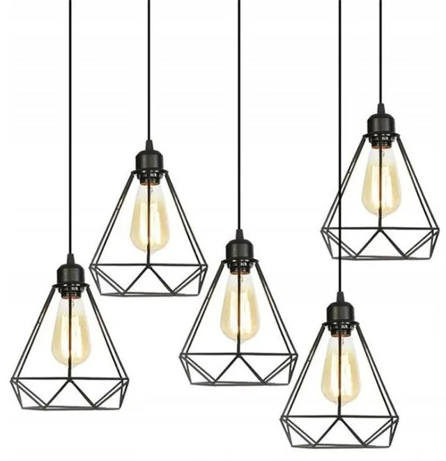 Toolight - Stropná lampa Reno 1xE27 180986, čierna, OSW-00011