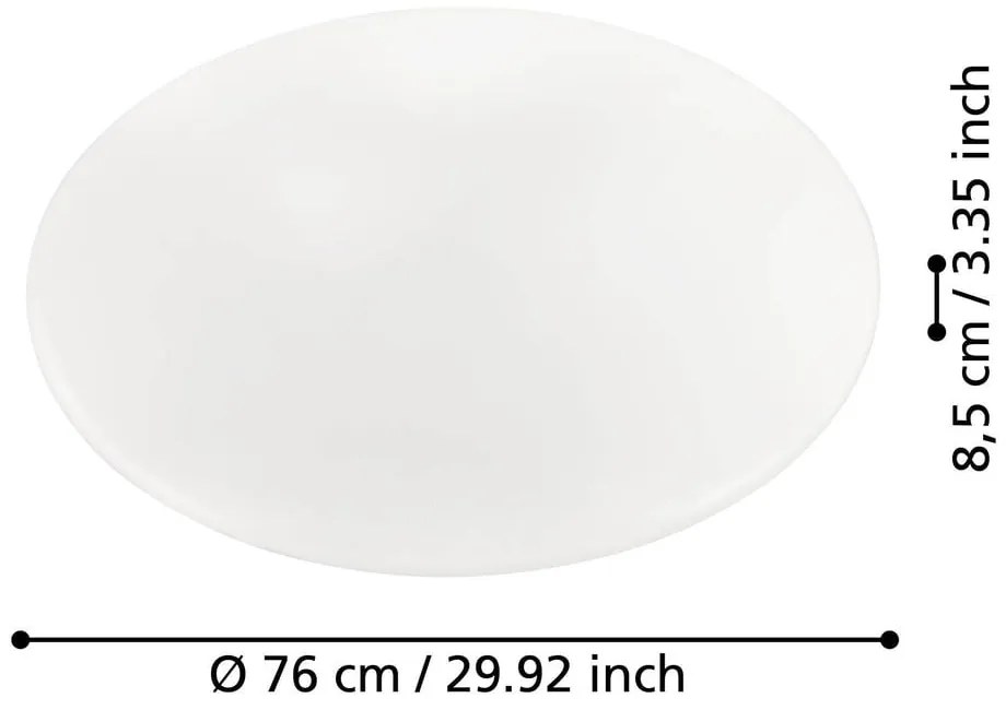 Biele LED stropné svietidlo GIRON – EGLO