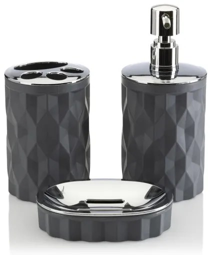 Kúpeľňový set REINA 5 ks antracit/chróm