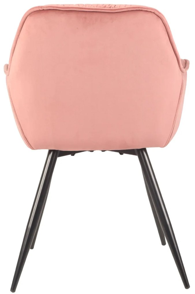 DIZAJNOVÁ STOLIČKA DIANE ZAMAT PUDROVO RUŽOVÁ LÁTKA
