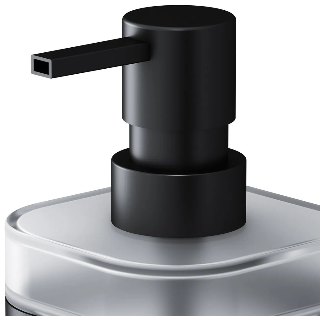 Dávkovač mydla AM.PM Func A8F36922 nástenný, sklo, čierny