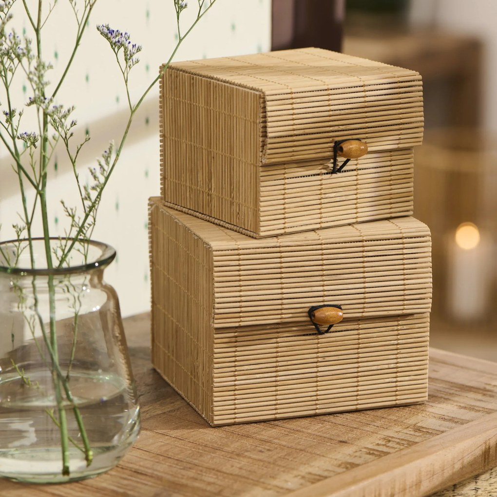 Ib Laursen Úložný bambusový box – set 2 ks