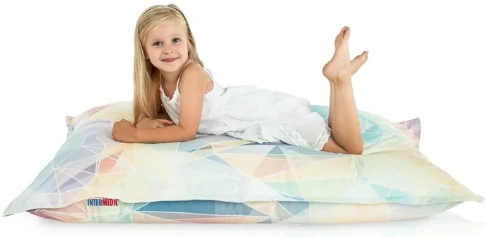 Veľký relaxačný vankúš Pastel Abstract – moderný dizajn a pohodlie pre každého Veľkosť: XL
