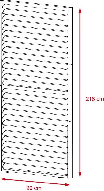 Pohyblivá žalúzia pre bioklimatickú pergolu 3 M