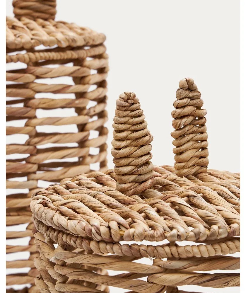 Detské koše na hračky v súprave 2 ks z vodného hyacintu v prírodnej farbe ø 30x50 cm Venezia – Kave Home