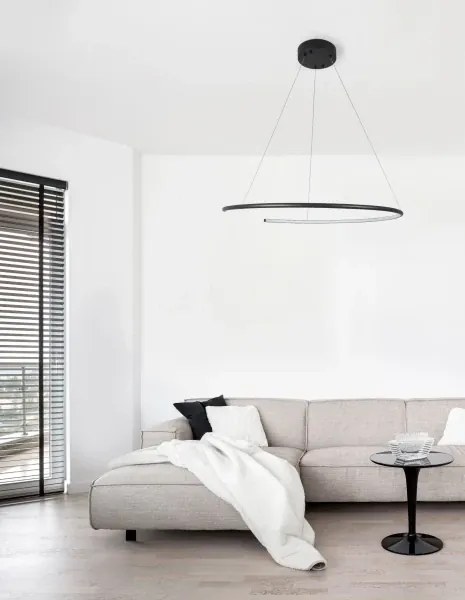 LED luster Breda 70 čierne