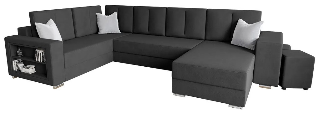 Priestranná elegantná sedačka KAMONA - sivá