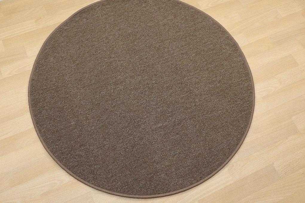 Vopi koberce Kusový koberec Astra hnedá kruh - 400x400 (priemer) kruh cm