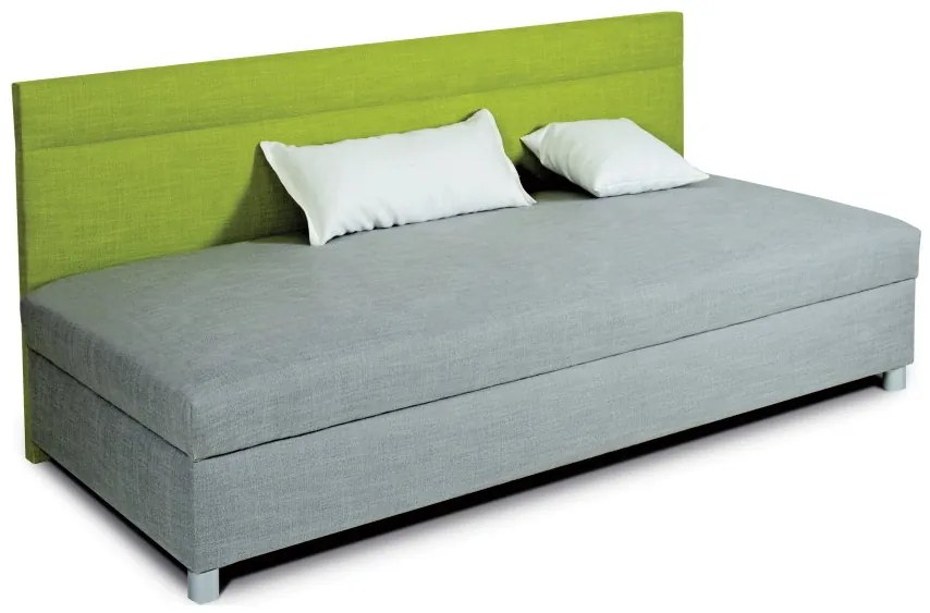 VANDA s dlhým čelom - 90x200 cm, Polyuretan, Lamelový rošt-Prístup z boku