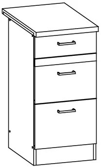 Dolná kuchynská skrinka Estell EZ12 D40 S3. Vlastná spoľahlivá doprava až k Vám domov. 762610