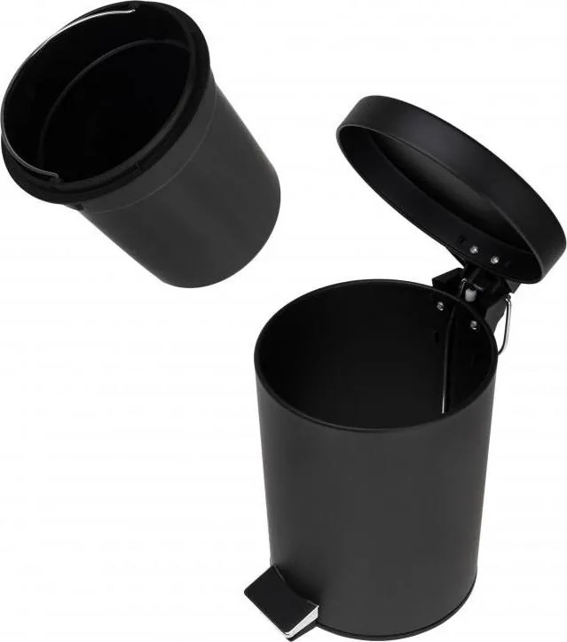 Odpadkový kôš do kúpeľne BALI 3l - softclose - čierny
