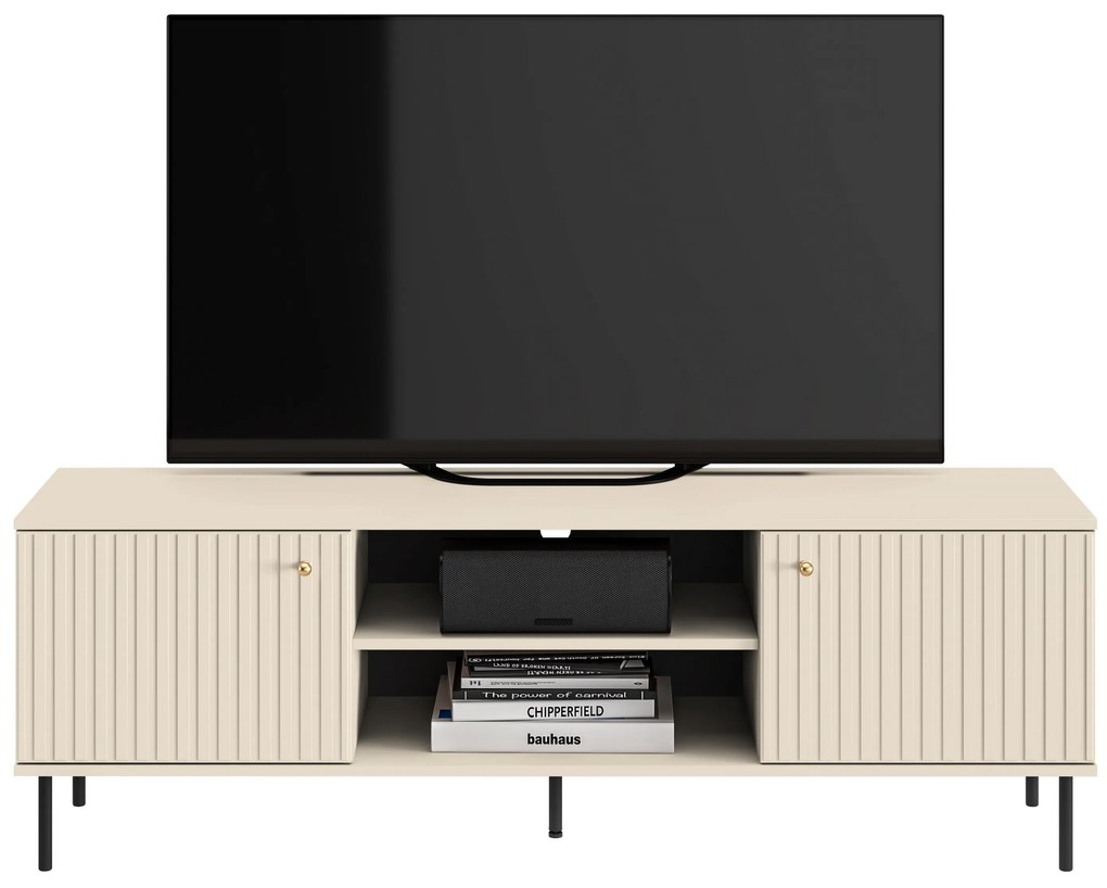 TV stolík Sophie 06 - kašmírová / čierna - 160 cm