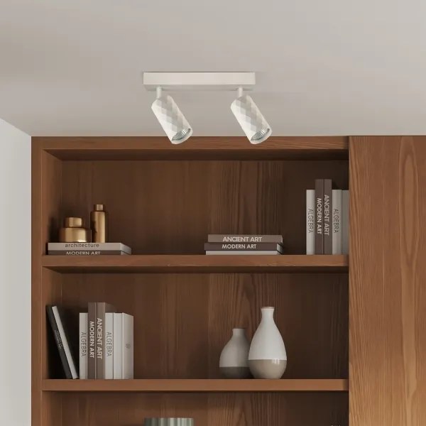 Brilagi - Bodové svietidlo SELE DIAMANT 2xGU10/30W/230V biela