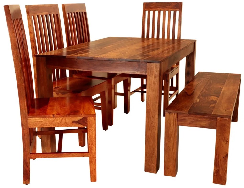 furniture-nabytek.cz - Jedálenský set pre 6 osôb Gani z indického masívu palisander