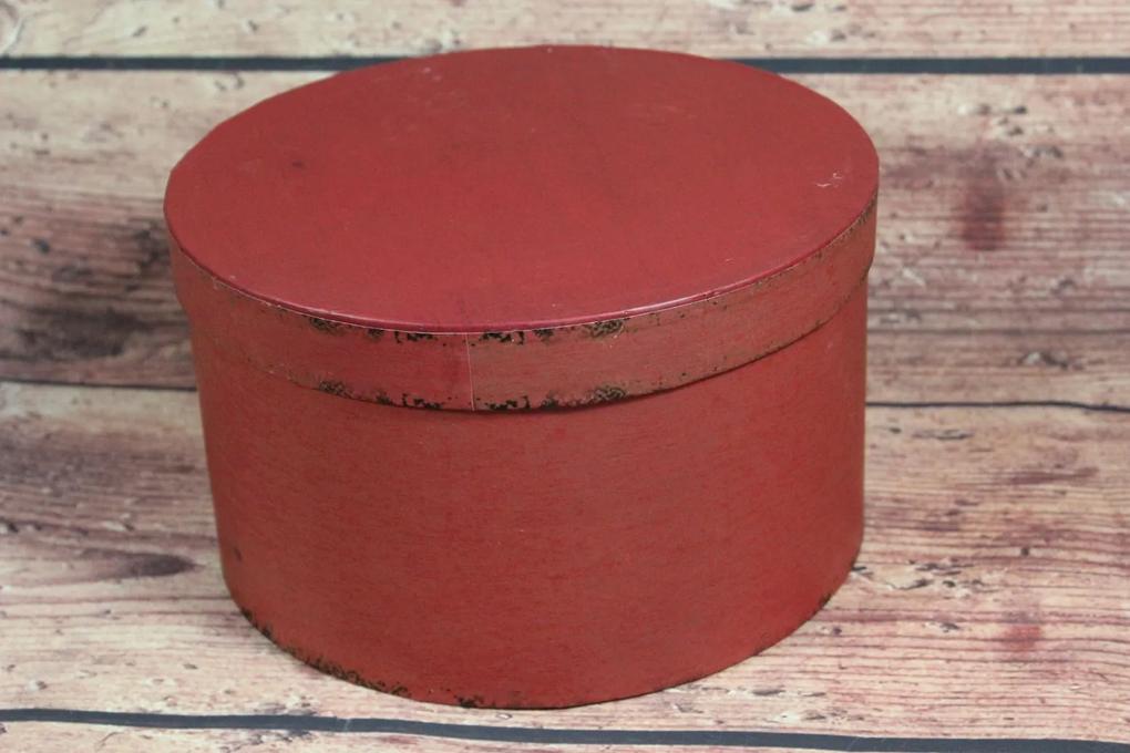 Ozdobná krabica - bordová (p. 20,5 cm, v. 12 cm)
