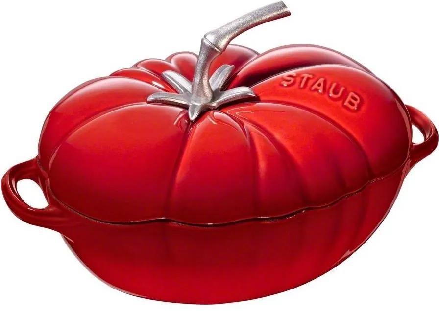 Staub hrniec ve tvaru rajčete červená 25 cm 2,9 l
