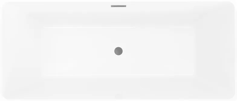 Mexen Tava, voľne stojaca ryhovaná vaňa 170 x 75 cm, biela lesklá, grafitový prepad, 52851707500-95