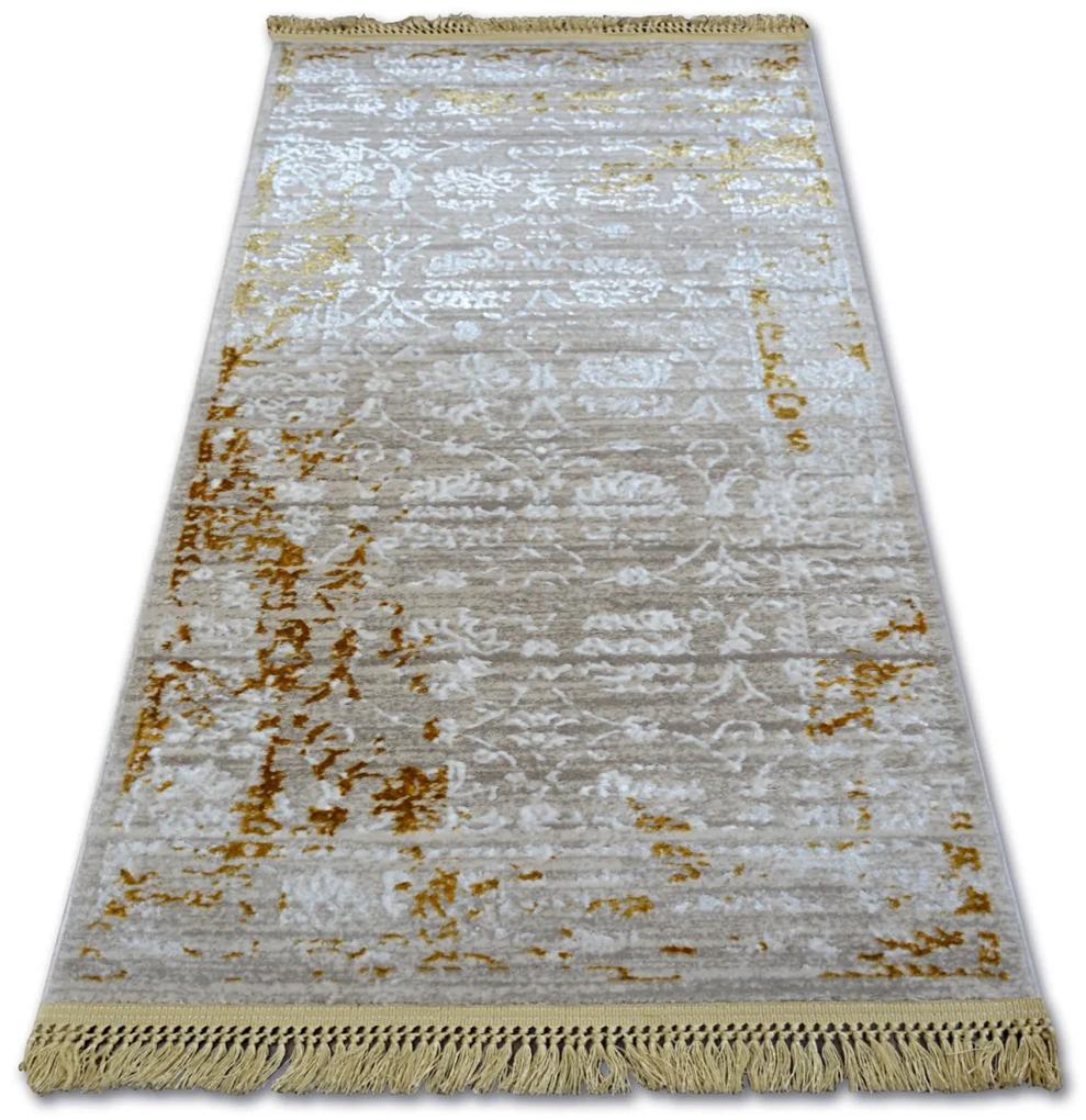 Kusový koberec MANYAS Xia hnedo-krémový