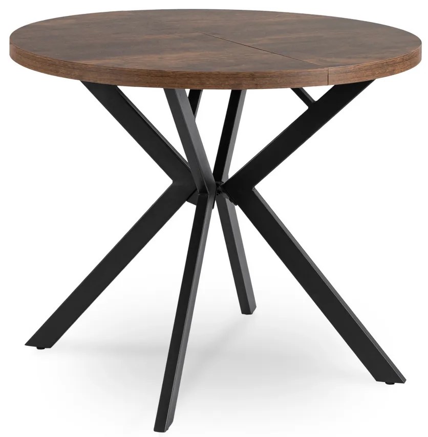 Stôl RENO 90–190 cm Dub Rustikál/Čierny