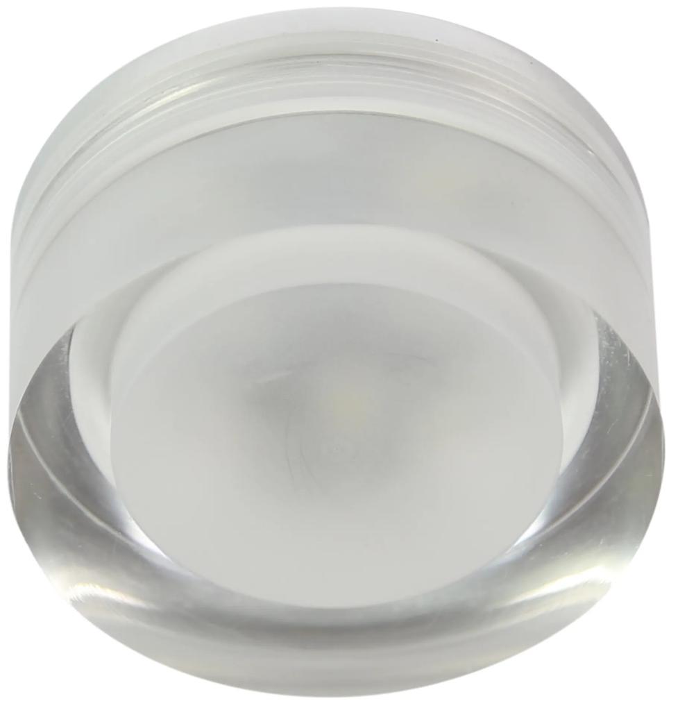 CLX Podhľadové stropné LED osvetlenie DELLA, 3W, studená biela, 7cm, okrúhle