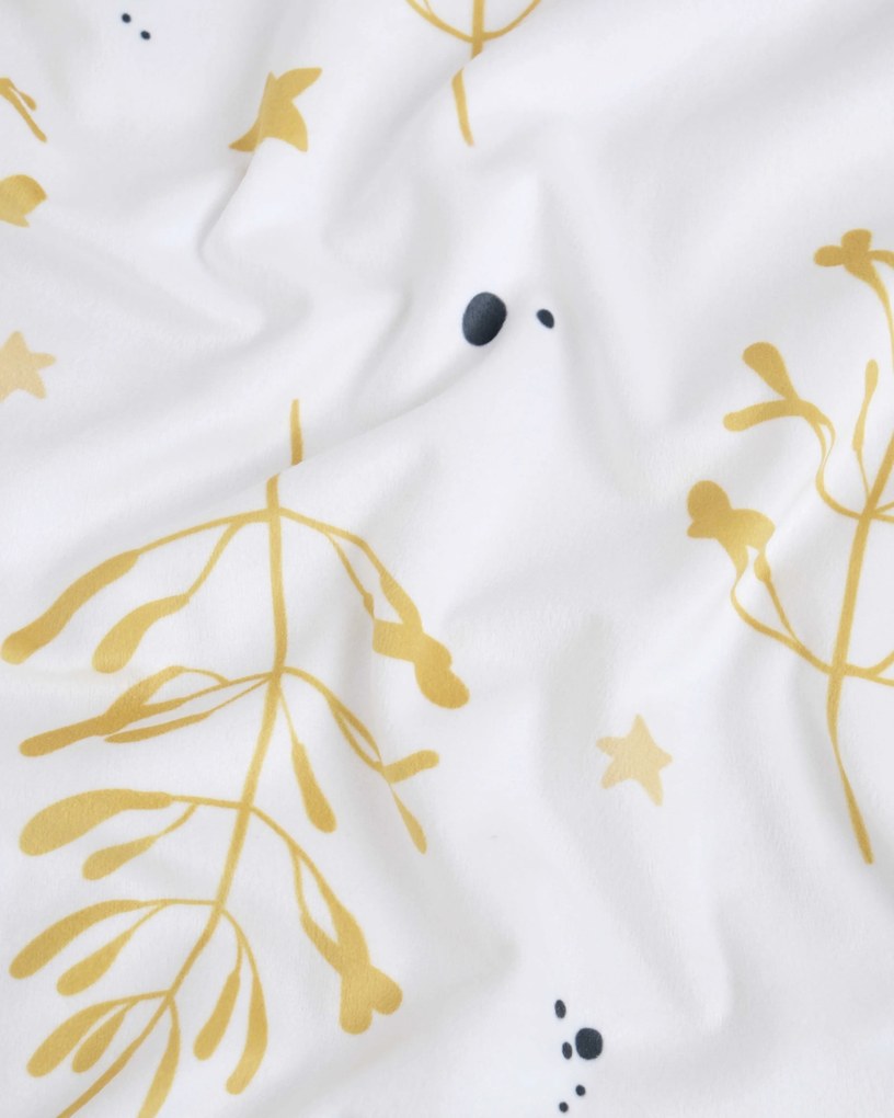 Vianočná obliečka na vankúšik Velvet 40 × 40 cm - Imelo biele