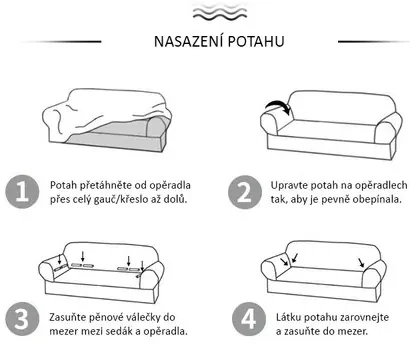 4Home Napínací poťah na sedačku Magic clean zelená, 190 - 230 cm